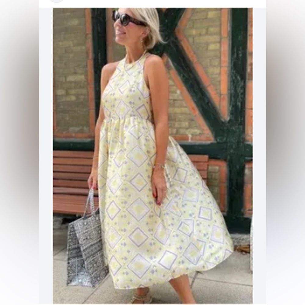 Baum und Pferdgarten Adeva Dress in Pastel Yellow size 34 NWT